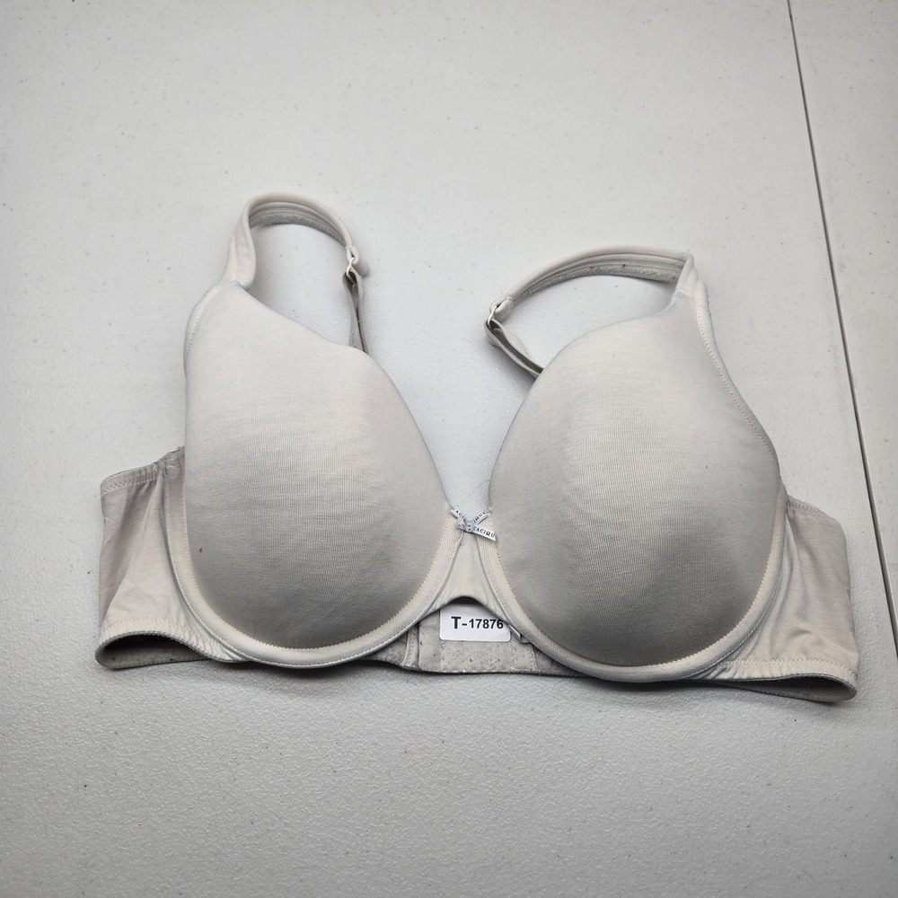 Cacique Women Bra 40D Beige‎ T Shirt Underwired Jersey Strap Adjustable